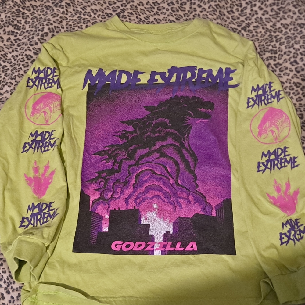 Made Extreme Godzilla Long Sleeve Mens M